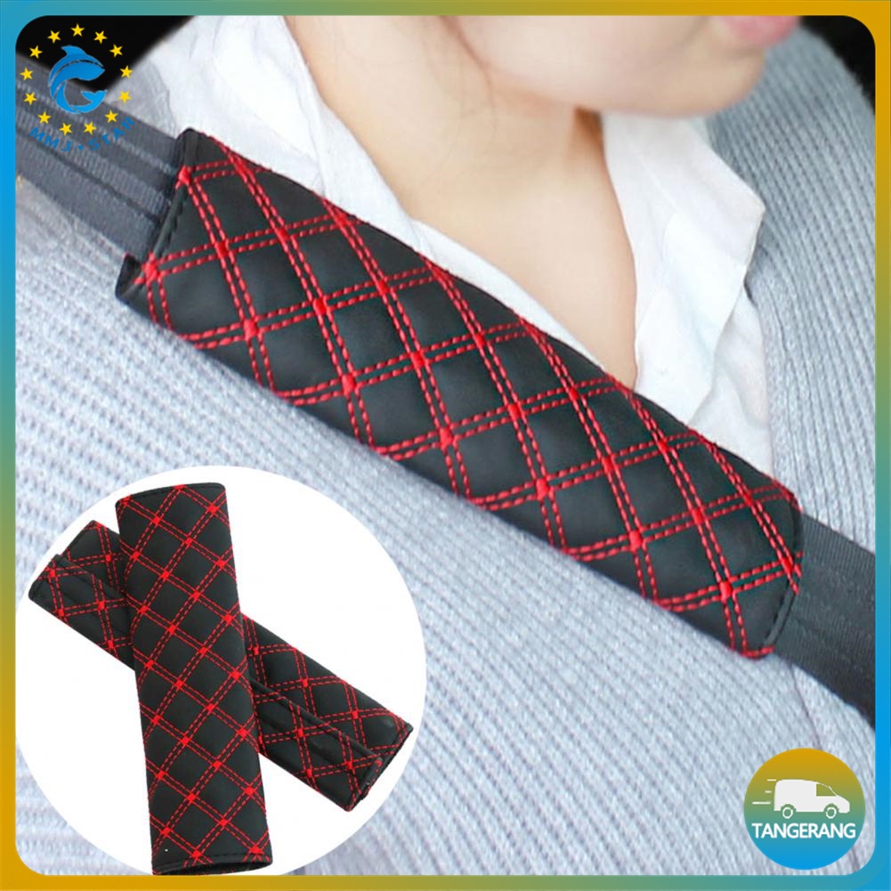 【2 PCS】Cover Seat Belt Universal Mobil/Cover Sabuk Pengaman Mobil/Car Safety Belt Cover/Sarung Safety Belt Mobil