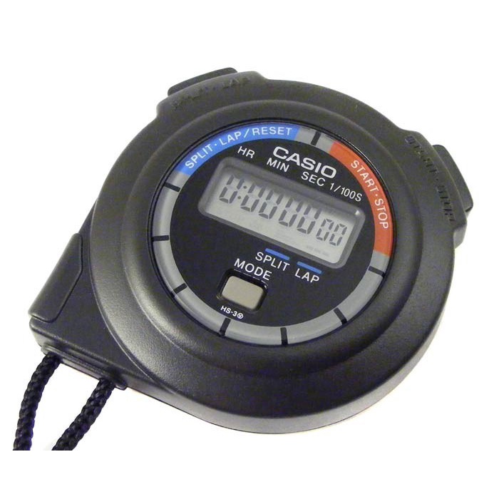 Stopwatch Casio Hs3 Timer Digital Hs-3 Stopwatch Alat Pengukur Waktu
