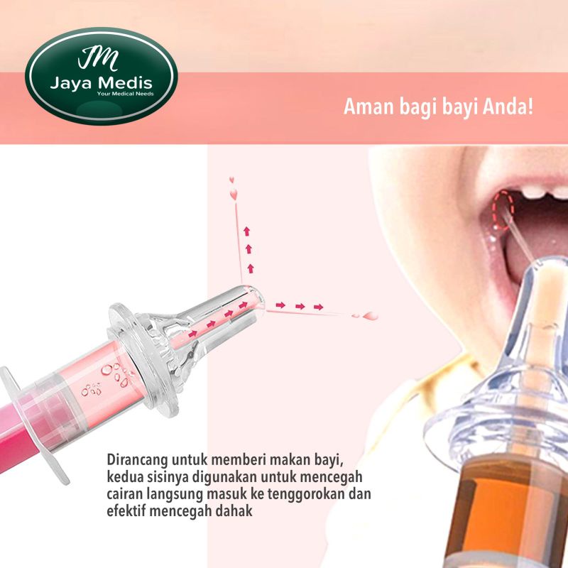 DROPPER OBAT VITAMIN DAN MADU UNTUK BAYI BENTUK DOT