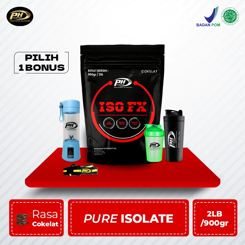 ISO FX Whey Isolate 2LB/900g WPI (Protein 30g) Susu Tinggi Protein Rasa Cokelat - Membantu Menurunkan Berat Badan - Rendah Lemak - Rendah Gula - High BCAA - Low Fat -  Program Diet Sehat - Food Suplemen - Weigh Loss