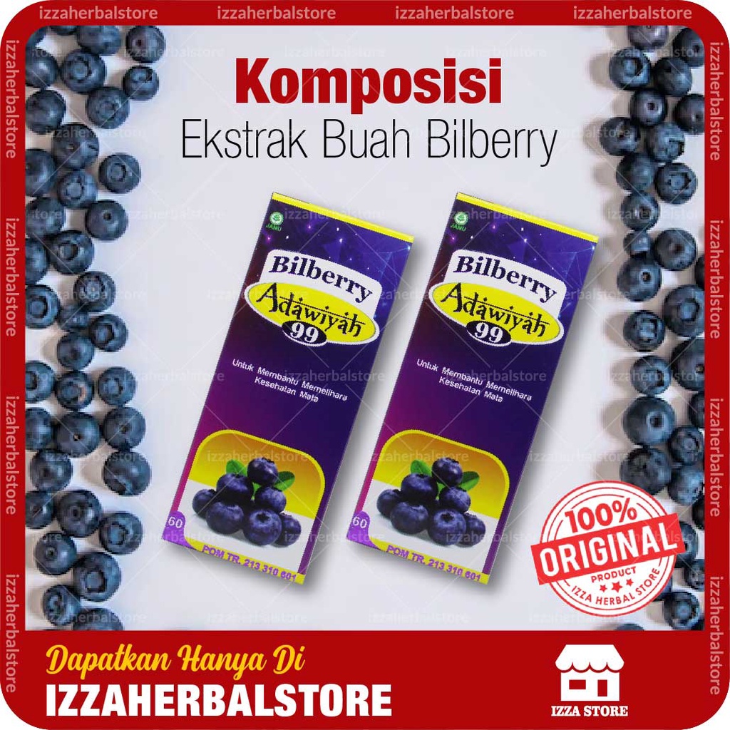 Bilberry Adawiyah 99 Paling Ampuh Obat Mata Katarak Tanpa Operasi Asli Original Herbal BPOM