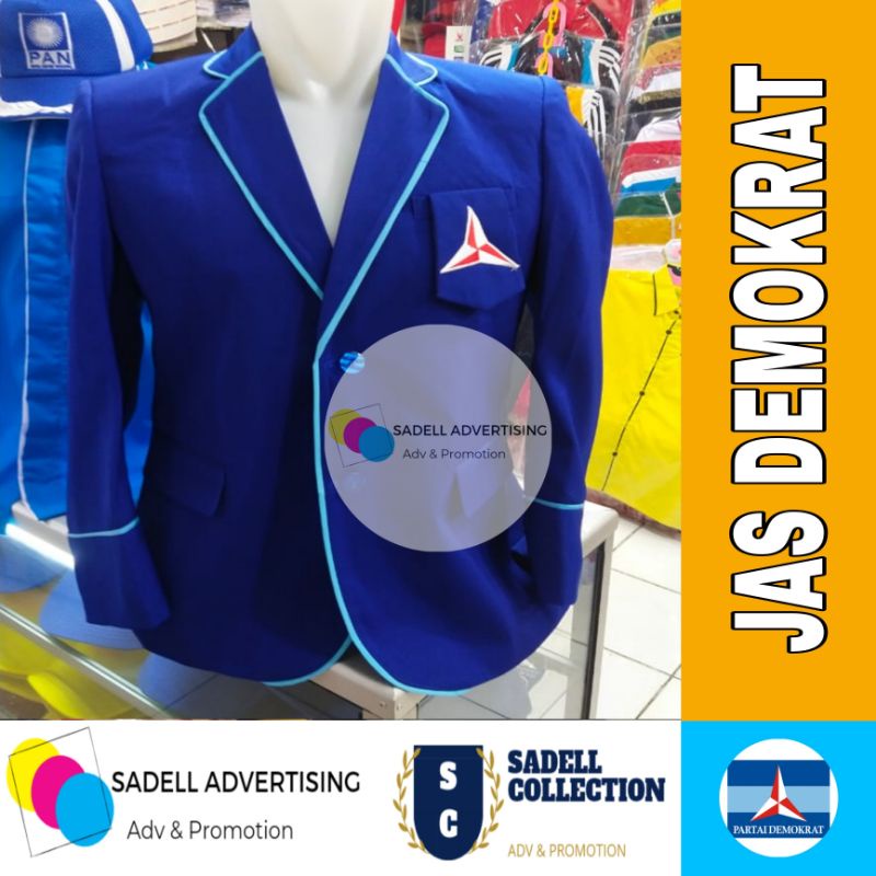 Jas Demokrat Jas Partai Demokrat Biru Pria Terbaru