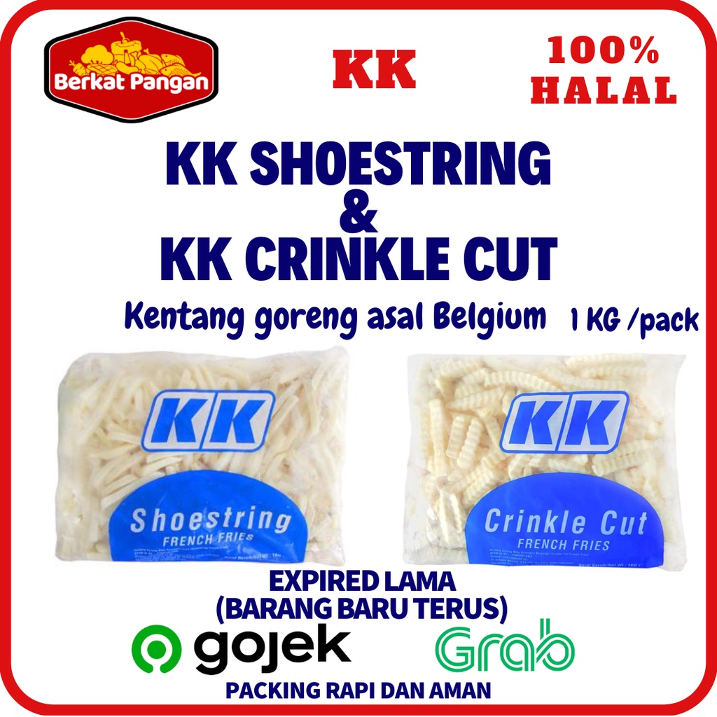 

KK kentang goreng Shoestring / Crinkle Cut 1kg