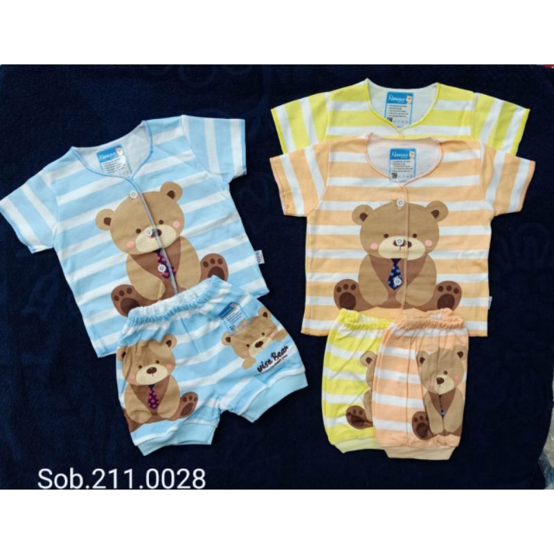 Baju bayi 0-3m NASUKA halus isi 3/ Baju bayi new born / baju bayi Premium