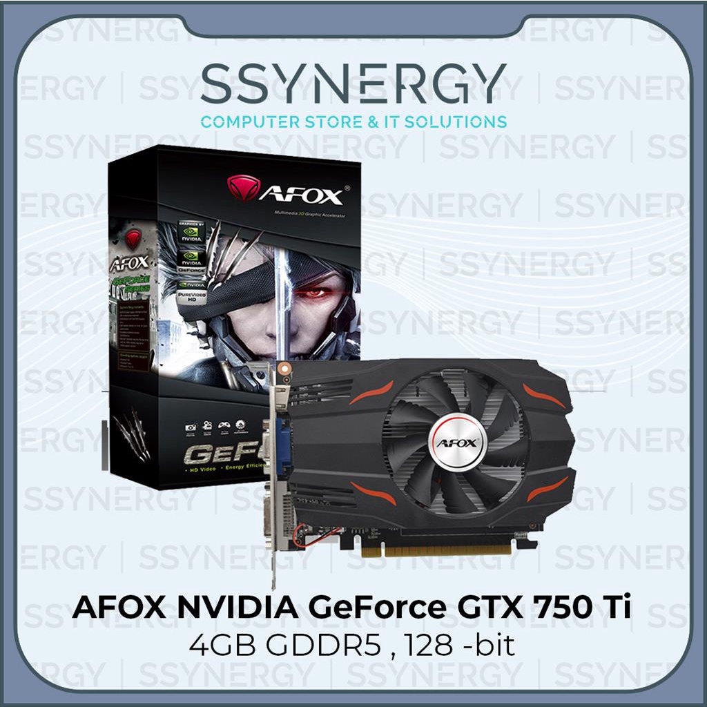 Vga AFOX Nvidia GeForce GTX GTX 750 Ti 4gb 128 bit AFOX GTX 750TI