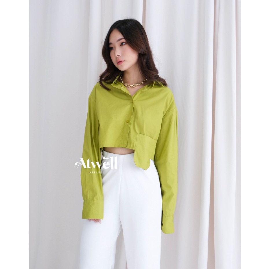 Basile Crop Shirt with Pocket