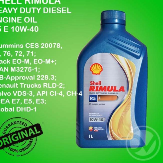Shell Rimula R5E kemasan 1lt