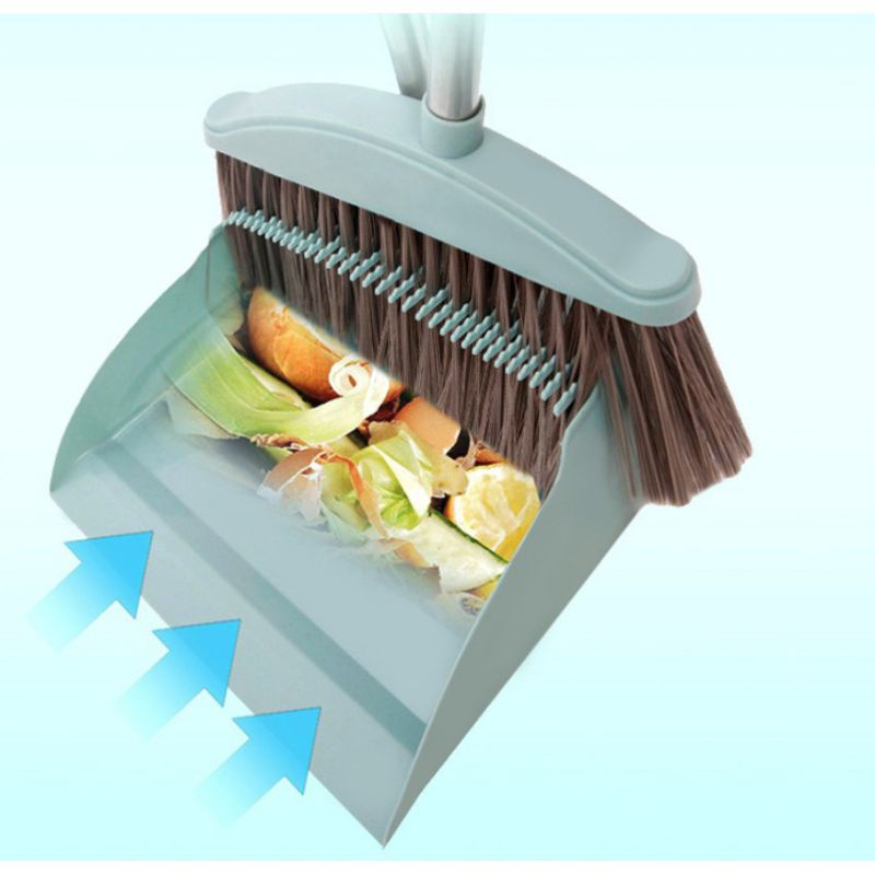 Set Sapu Pengki Cikrak Sampah Dustpan With Broom