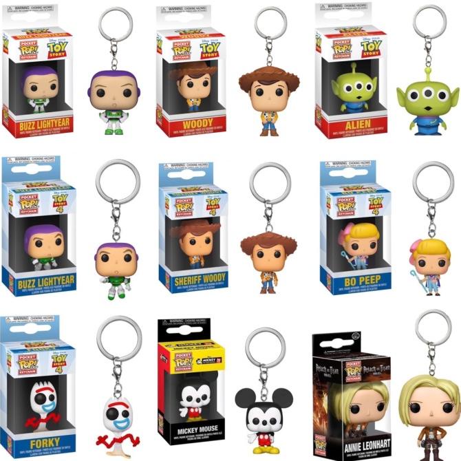 Funko POP Keychain (Disney, Toy Story, Buzz, Woody, Alien, Mickey)