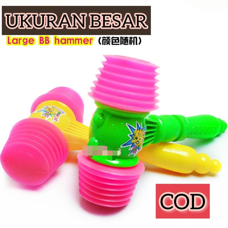 Mainan PALU CIT CIT PALU HAMMER Mainan Anak Palu Pencet Bunyi Ukuran Besar 26cm ready stock