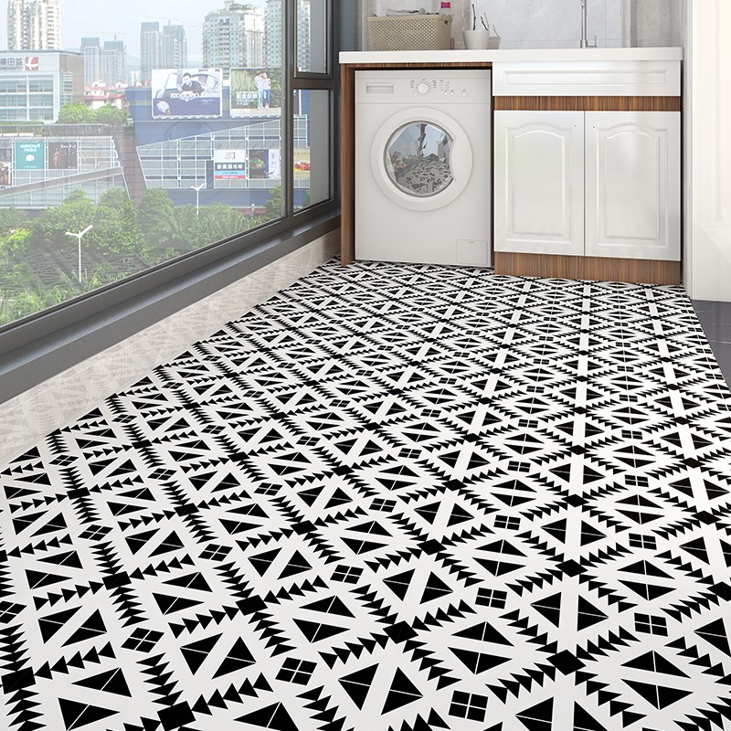 Jual Stiker Lantai Kamar Mandi Tahan Air PVC Walpaper Dinding Dekorasi