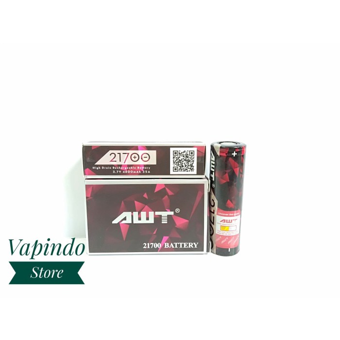 Authentic Awt 21700 4800Mah 35A Baterai Battery Vape 4800 Mah Batere