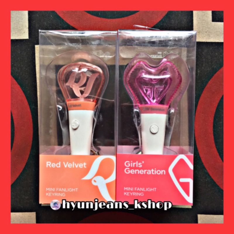 [READY] SM ARTIST - Official Lightstick Keyring / Mini Fanlight (EXO, RED VELVET, NCT, SUPER JUNIOR,