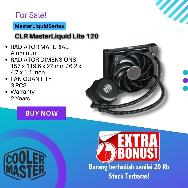 Cooler Master MASTERLIQUID LITE 120 - LIQUID CPU COOLER