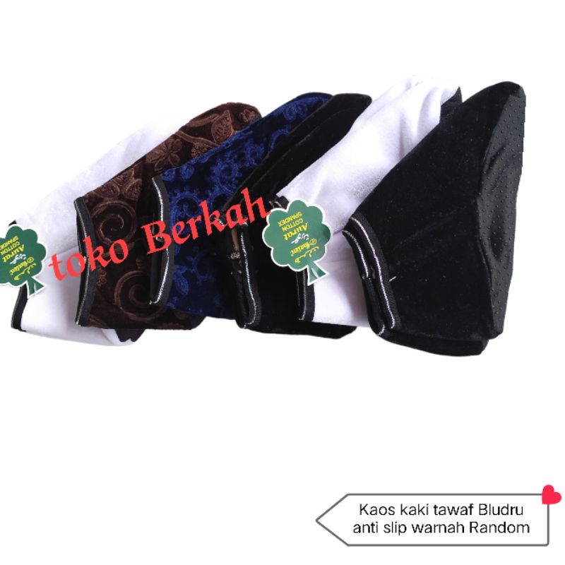 Kaos Kaki Tawaf anti Slip bahan bludru