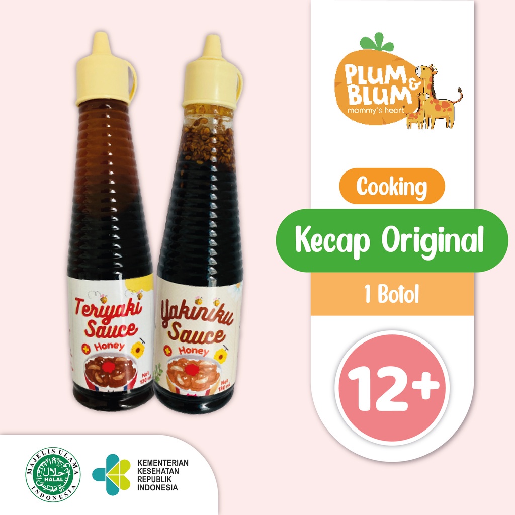 

Plum & Blum Kecap Oriental Teriyaki Plus Honey dan Yakiniku Sauce Plus Honey Serbaguna No MSG - 140 gram