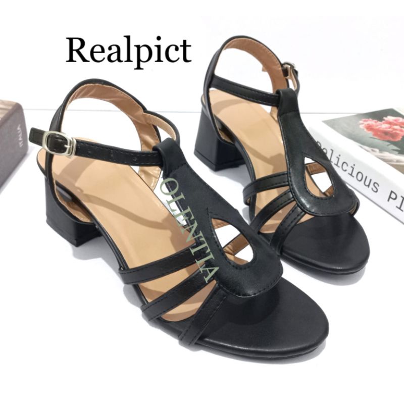 Sandal Wanita Heels tahu 5cm WS 06