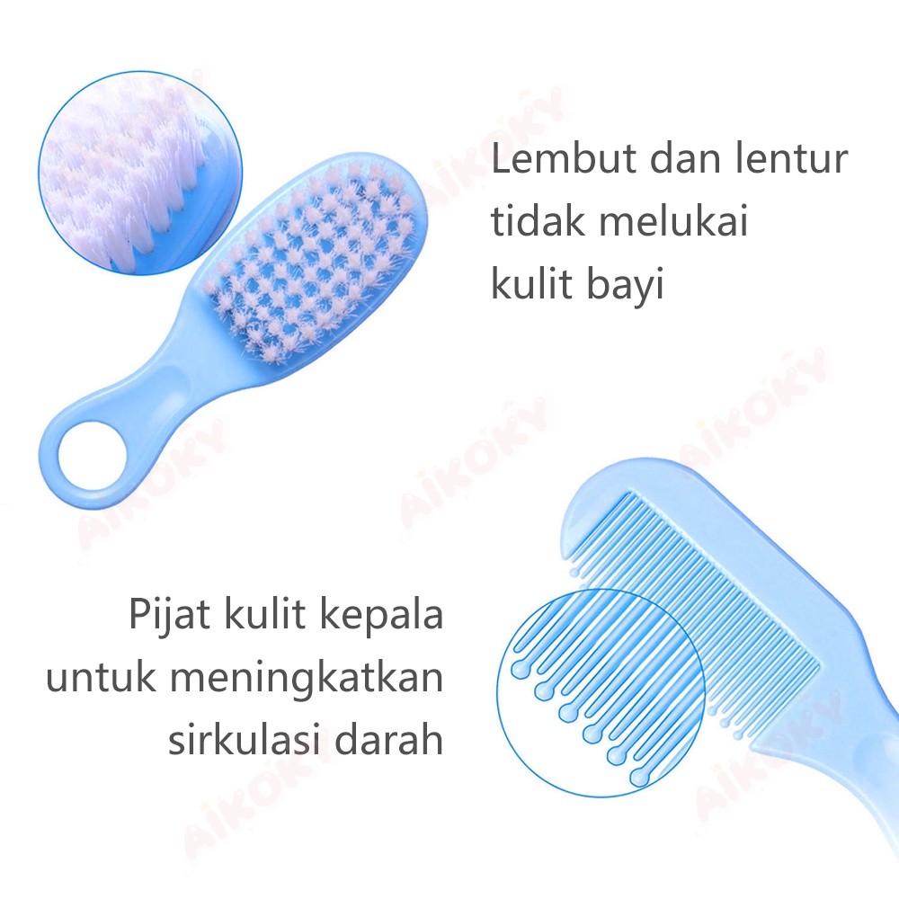 AIKOKY Baby care kit set 10 in 1/Sisir Baby/Pembersih hidung Pemotong kuku bayi newborn