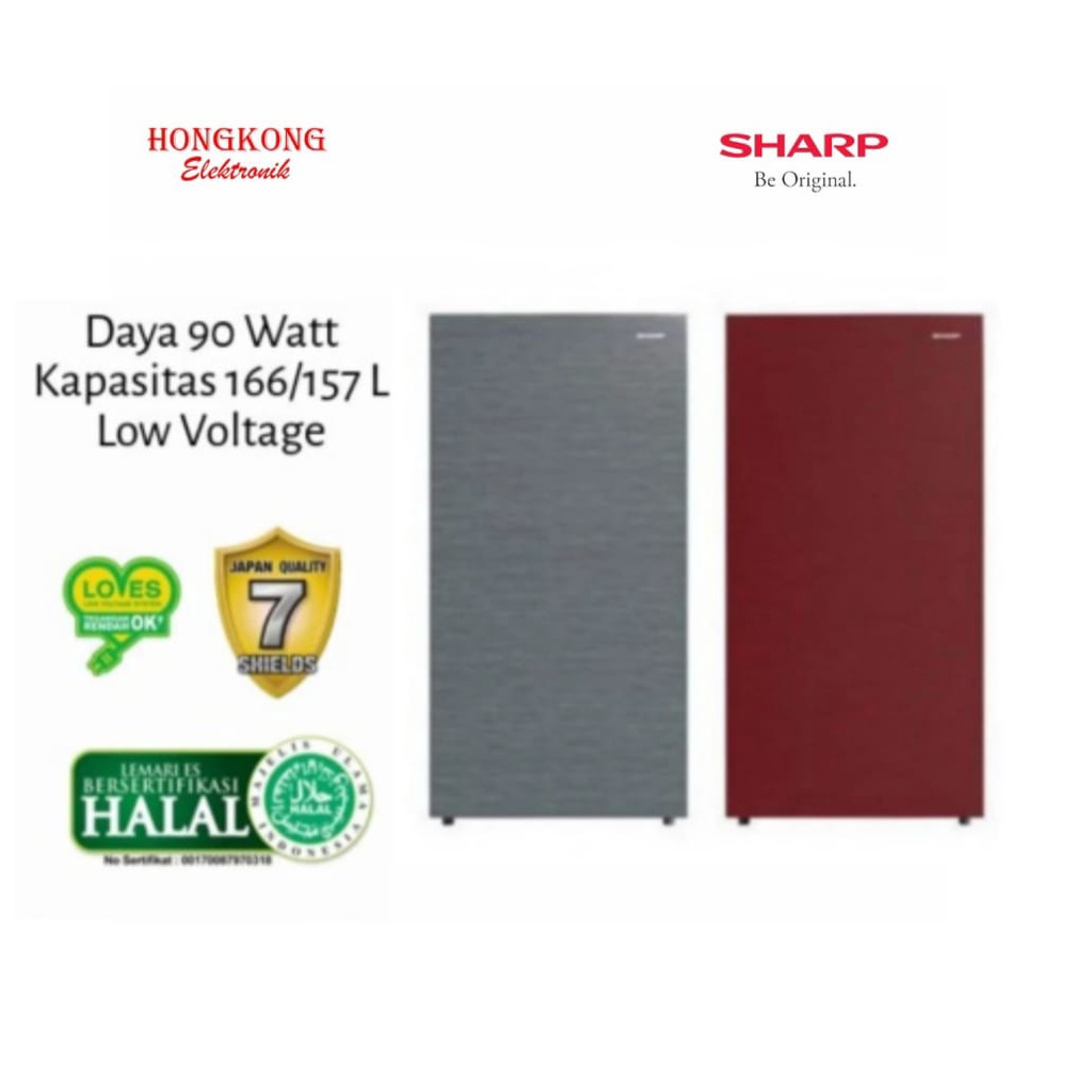Sharp Kulkas 1 Pintu SJ-X185M-SR/SG / SJX 185 MSG MSR