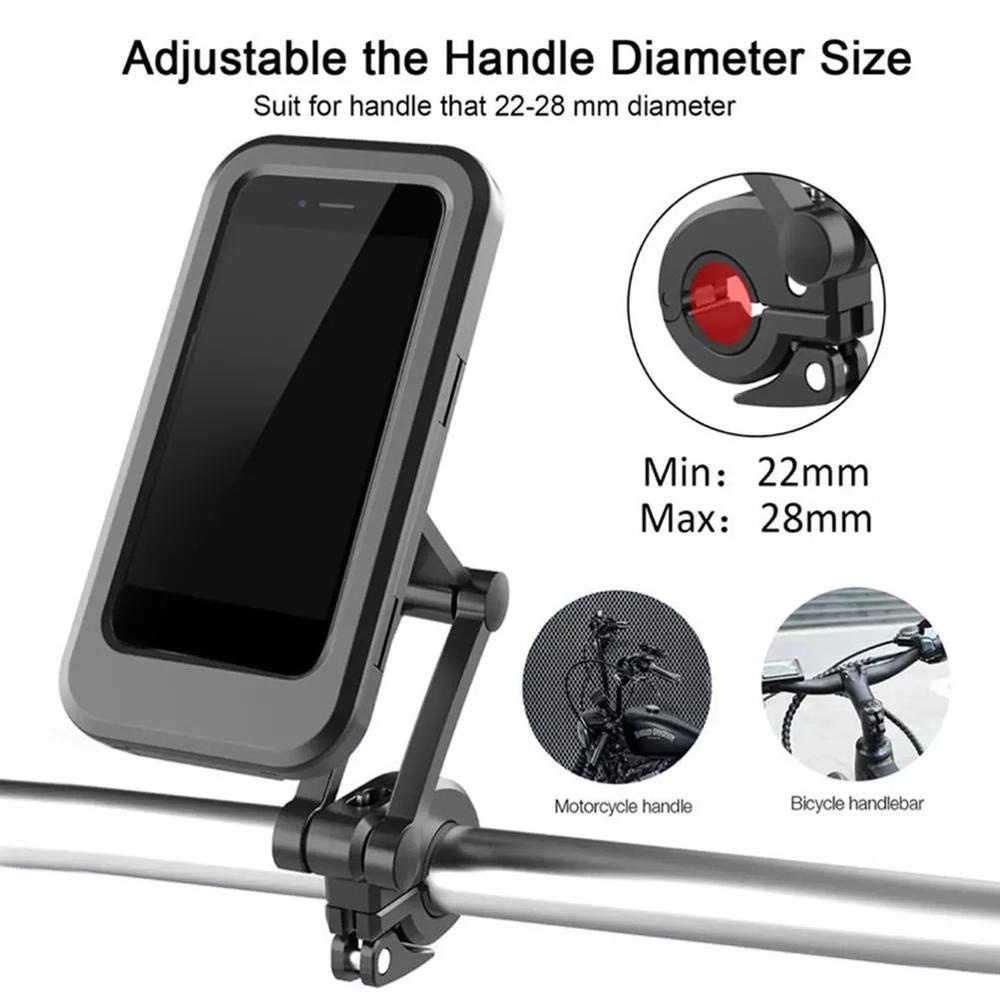 Holder Smartphone Sepeda Adjustable Bicycle Phone Case - M3 - Black