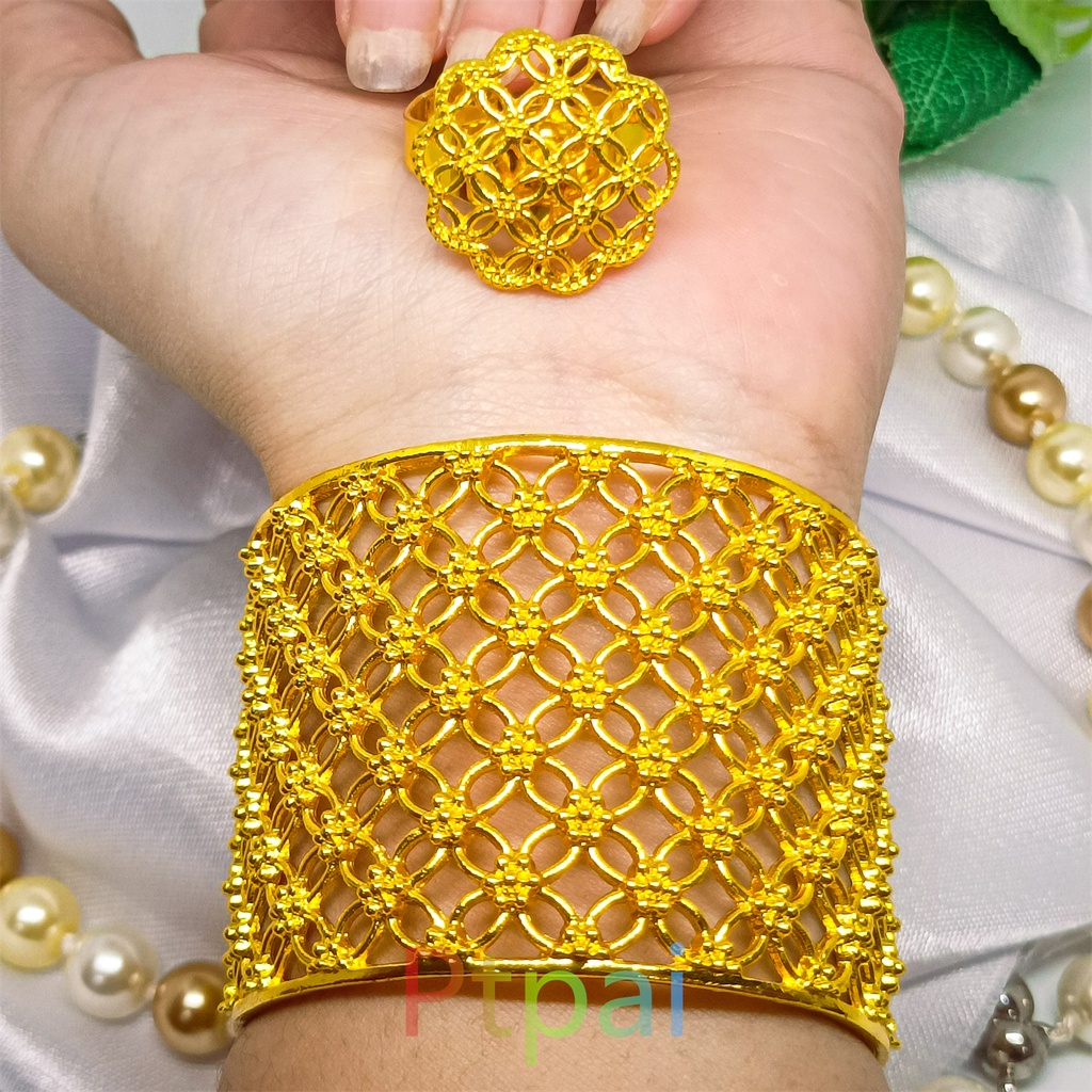 Gelang Bangkok xuping perhiasan lapis Emas 24k Dubai Fashion Dubai