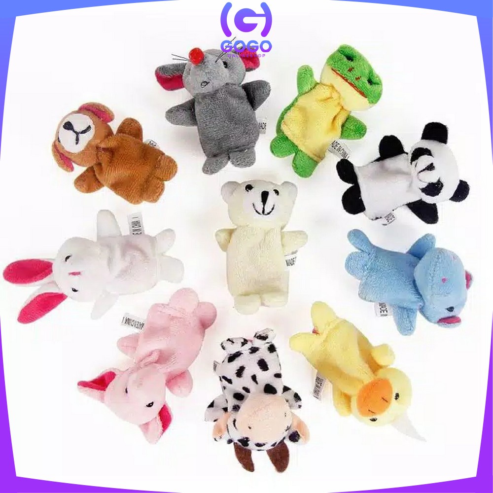 GOGO-M8 Boneka Jari Mainan Anak Bayi Finger Puppet Mainan Edukasi Boneka Tangan Karakter