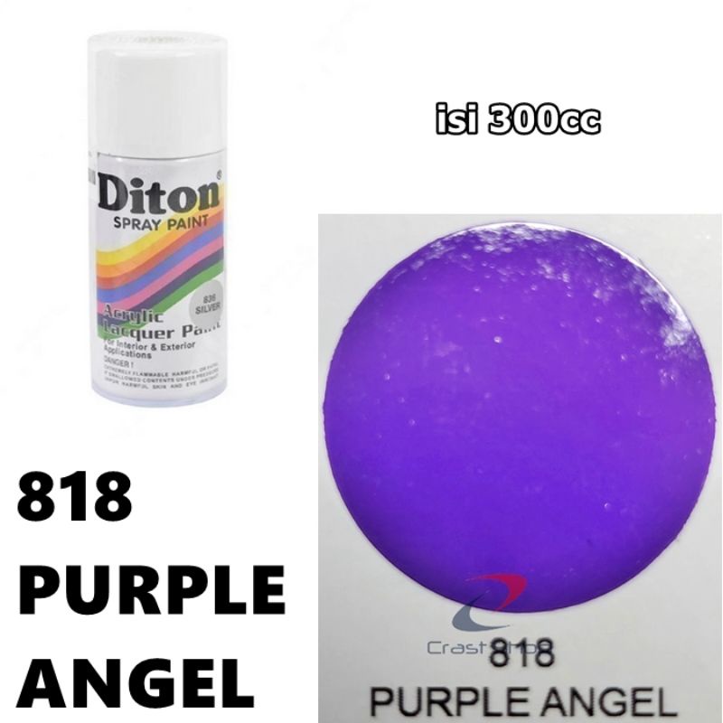Cat Pilox Diton Purple Angel 818 300cc Warna Ungu Sepeda Motor Mobil Velg Mesin Helm