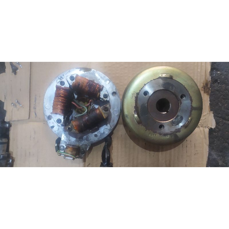 Magnet Dan Spul Set Yamaha Alfa Double Stater Original Copotan
