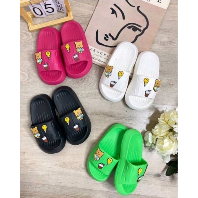 SANDAL JELLY WANITA KOREAN IMPORT EMPUK LENTUR
