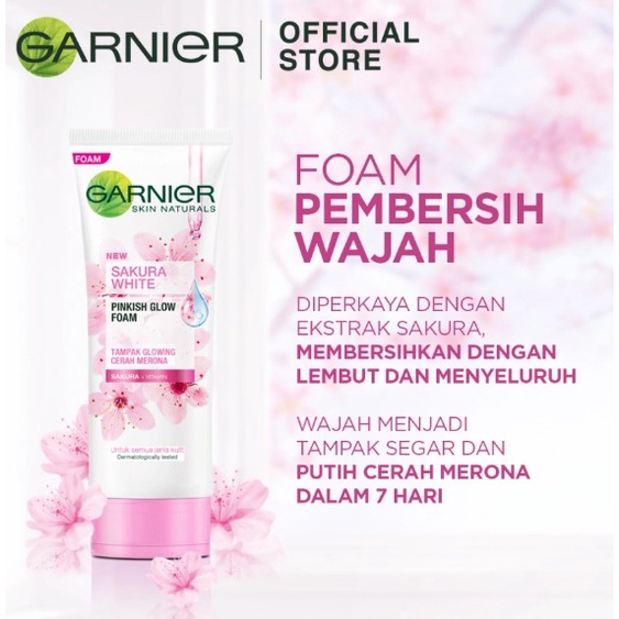 GARNIER  FACIAL FOAM 100ML ALL VARIAN(PEMBERSIH SABUN CUCI MUKA)KEMASAN BARU EXPIRED 2025/2026