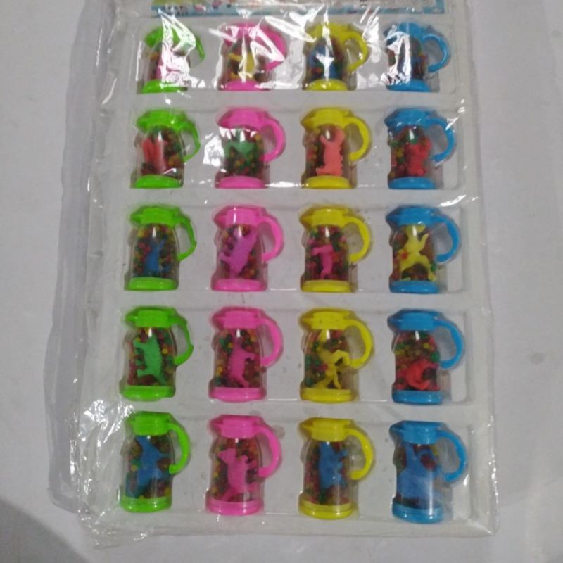 Bola Air dan Hewan dalam Gelas || Mainan Rendam || Water Beard || Hidrogel || Mutiara Ajaib