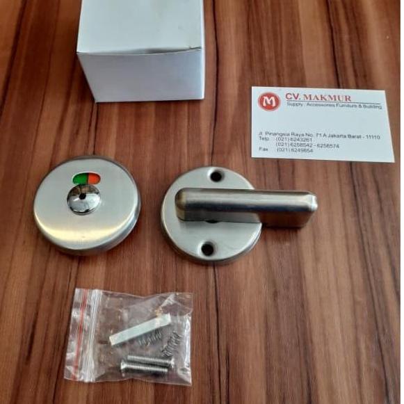 Grendel Kunci Pintu Partisi Toilet Harfit / Grendel Indikator Toilet