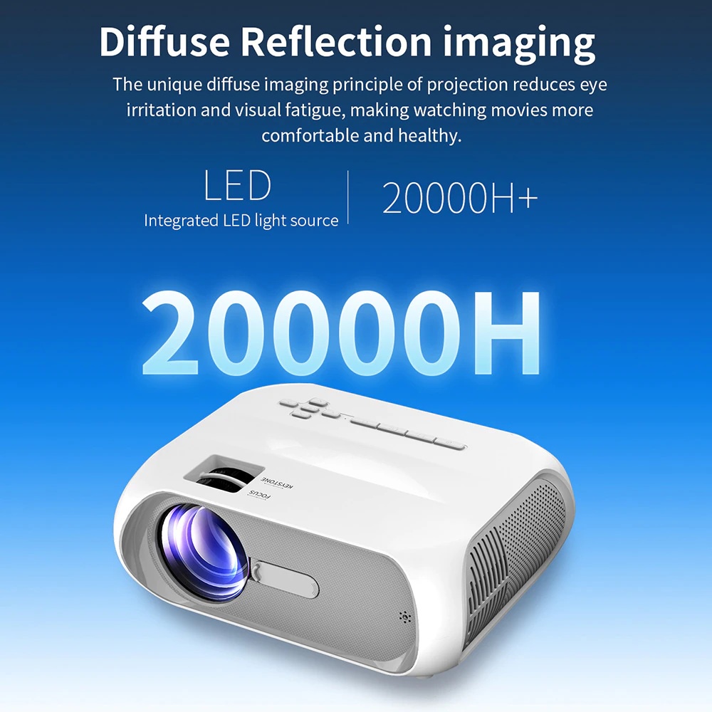 UNIC T9S SAME SCREEN WIFI Version - Full HD Projector 200 ANSI Lumens - Versi Upgrade dari UNIC T7S