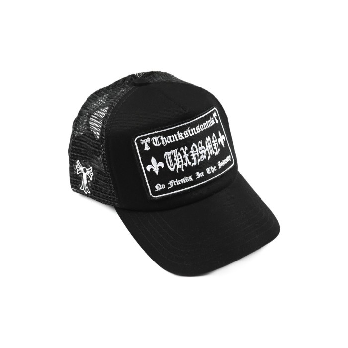 Topi Trucker Hat Tricera V3 All Black Thanksinsomnia