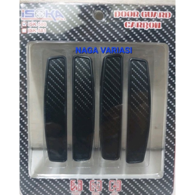 DOOR GUARD MOTIF KARBON PELINDUNG PINTU MOBIL