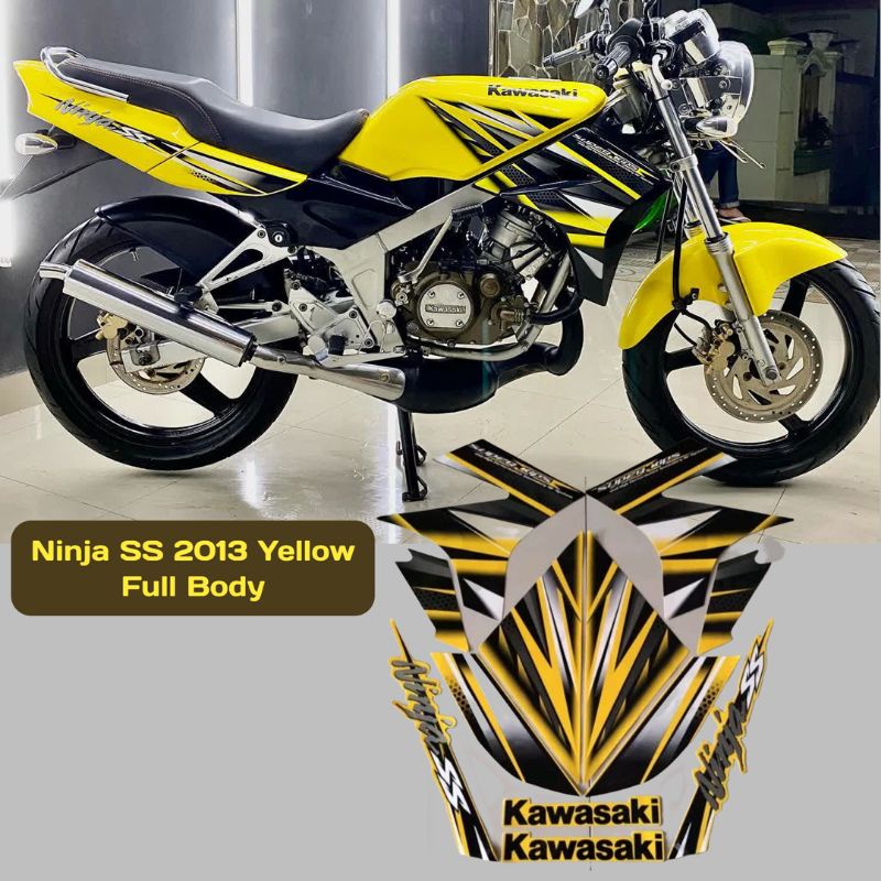 Striping Stiker Ninja SS 2013 Kuning Full Body