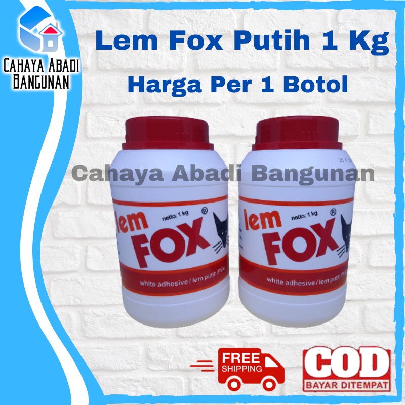LEM FOX PUTIH BOTOL 1 KG