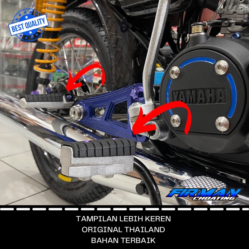 STEP FOOTSTEP YAMAHA VIRAGO RC DEPAN BELAKANG (Sepaket)