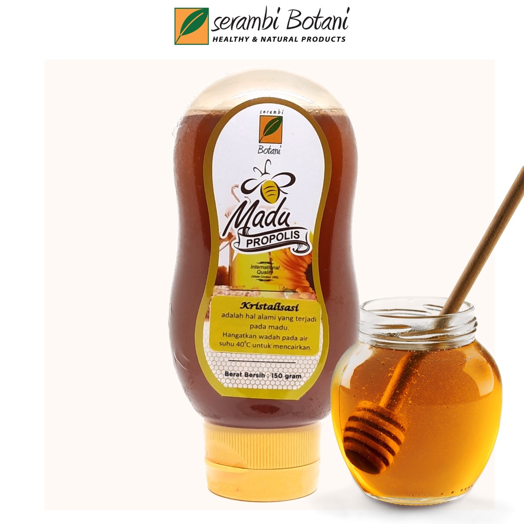 

Madu Propolis Asli Murni 150gr Standar Internasional Serambi Botani