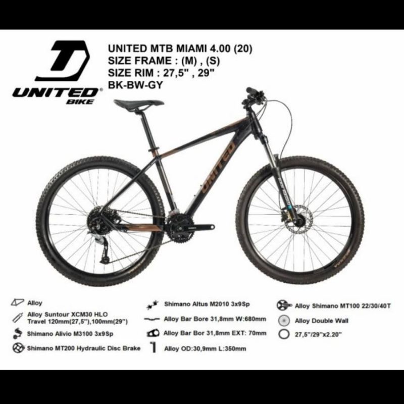 MTB 27.5" United Miami 4.0