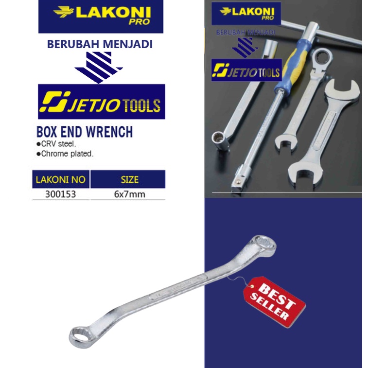 Kunci Ring / Box End Wrench 6x7mm LAKONI PRO 300153