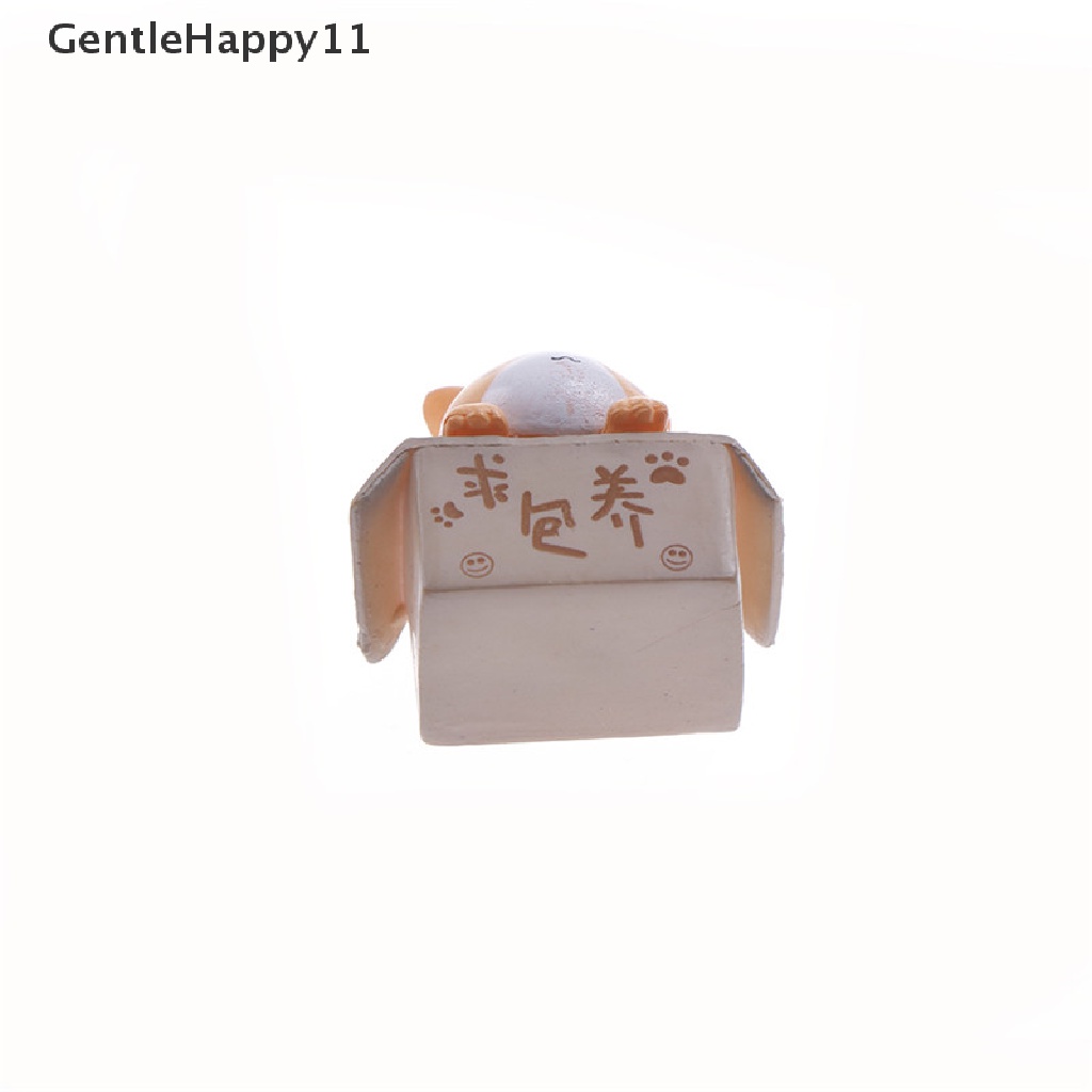 Gentlehappy 1PC Ornamen Resin Model Kucing Mini Boneka Miniatur Gaya Mediterania id