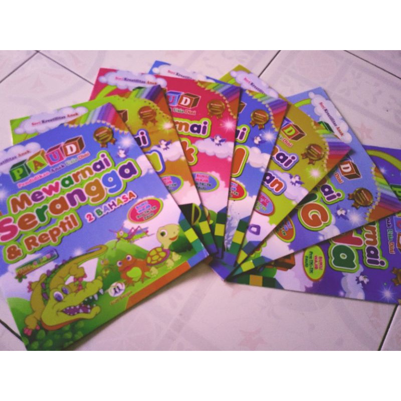Seri Kreatifitas Anak PAUD Mewarnai