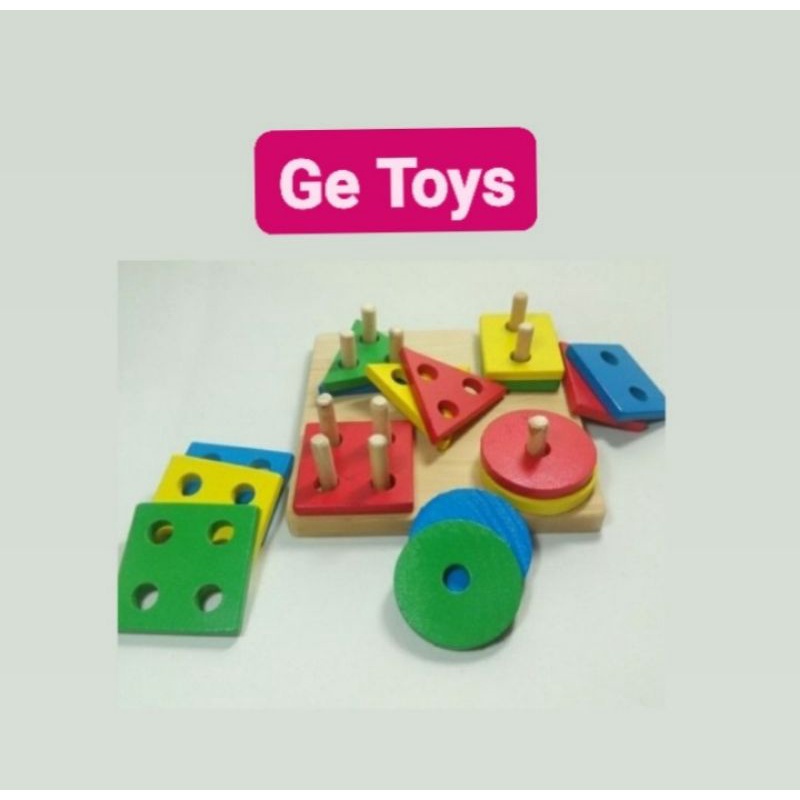 GE TOYS MAINAN MOTORIK HALUS PERILAKU AUTIS SORTIR BENTUK DAN WARNA/MAINAN EDUKATIF BALITA DAN ANAK