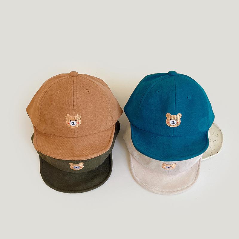 COD- Topi keren Motif Mini Bear Topi anak laki laki keren ala korea / topi premium Keren anak laki laki usia 1-4 tahun