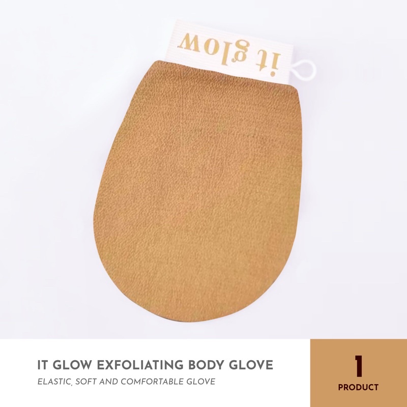 ITGLOW - Korean / Turkish Exfoliating Body Bath Magic Glove - MOCHA | Scrub / Sarung Mandi Exfoliation / Scrubber / Exfoliator Pembersih Daki