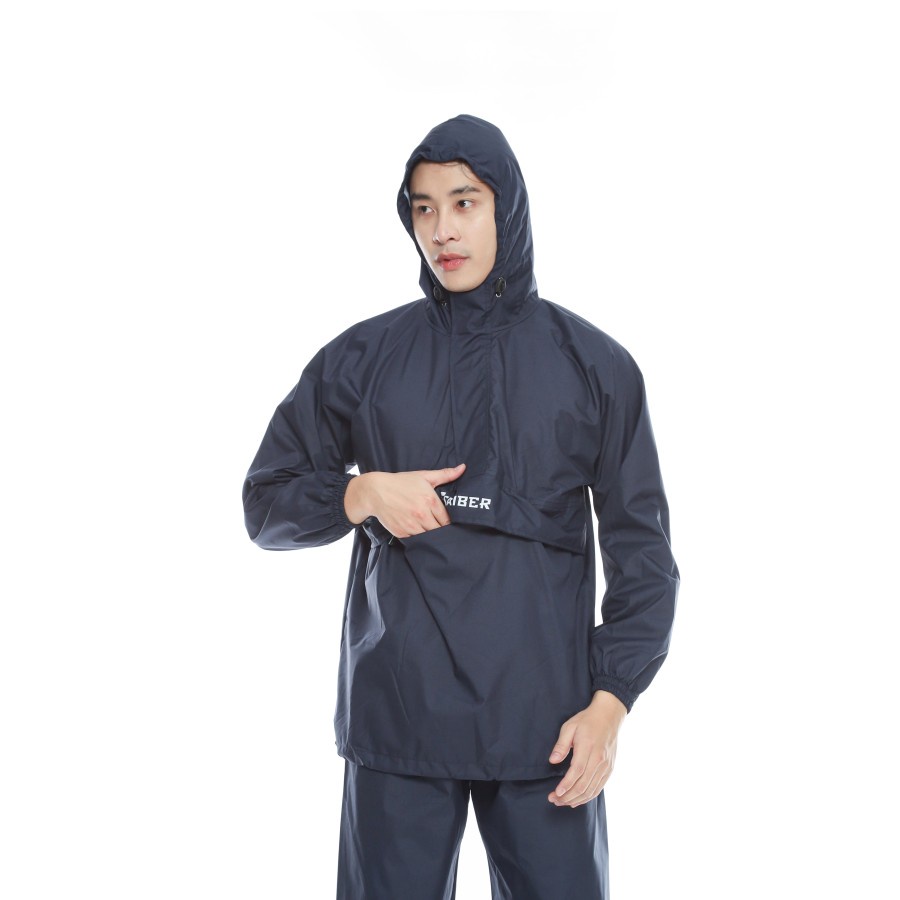 Jas Hujan DIORA Jas Hujan Pria Wanita Dewasa Anti Air Bahan Import Raincoat Saku Kangguru