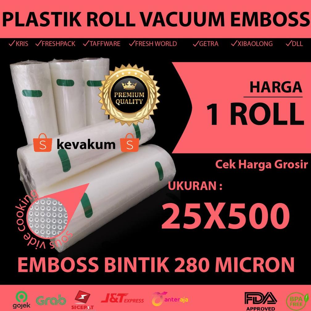 Jual Produk Plastik Vacum Embos Roll X Plastik Vakum Makanan Embosed Rol Plastik Vacuum