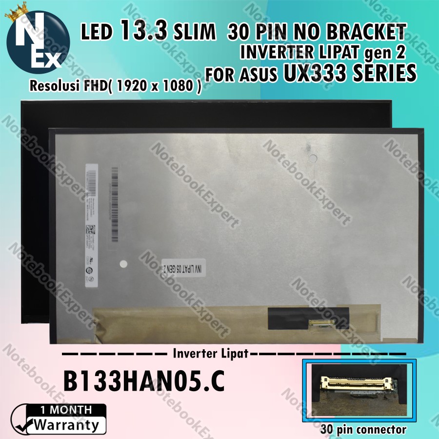 LED LCD ASUS ZENBOOK UX333 UX333F UX333FN UX333FA UX333FAC FULL HD IPS