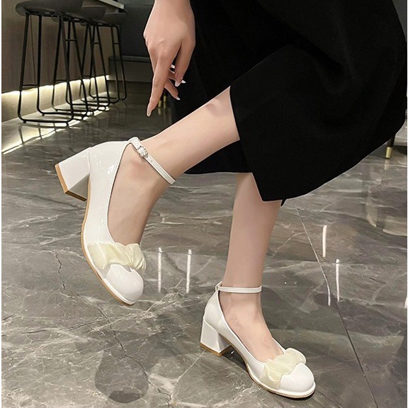 FD Sepatu Mary Jane Platform Heels Wanita Women Shoes Korean Style KI-013